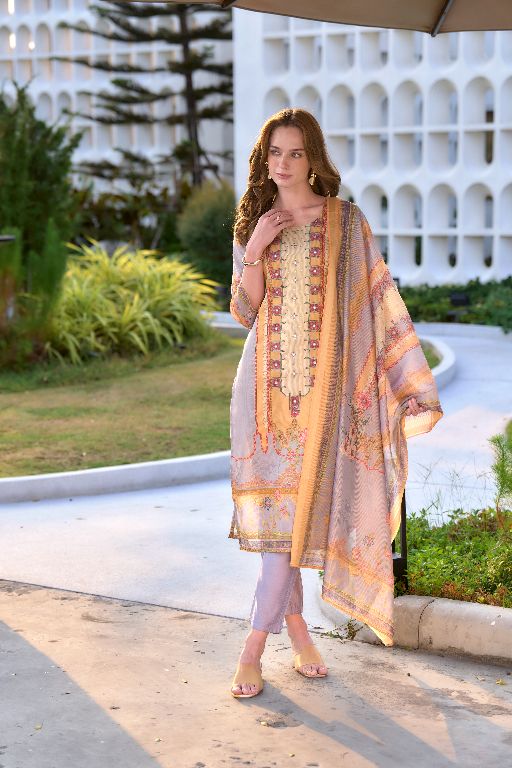 Women's Gorgeous Vatican Embroidery Straight Kurta with Pant And Dupatta Set RY