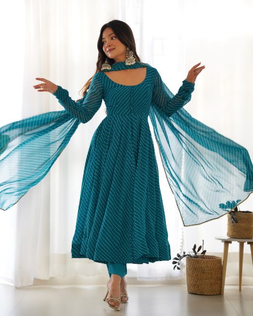 Anarkali Gown with Dupatta for wedding Wedding Function Wear Heavy Anarkali Salwar Suit Premium Anarkali Suits