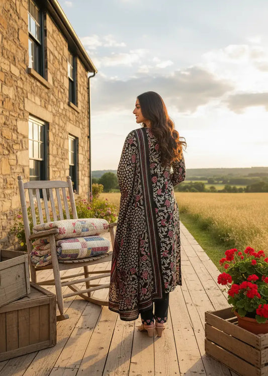 Dark Green Kurti Festive Collection