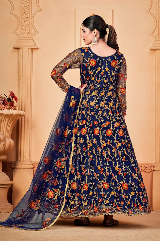 Trendy Festive Wear Anarkali Suit with Dupatta Set