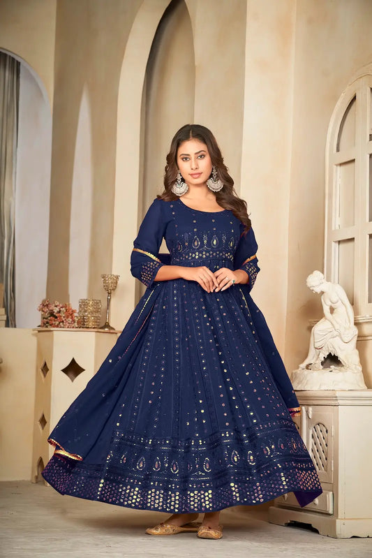 Heavy Work Wedding Anarkali Suit for Women
