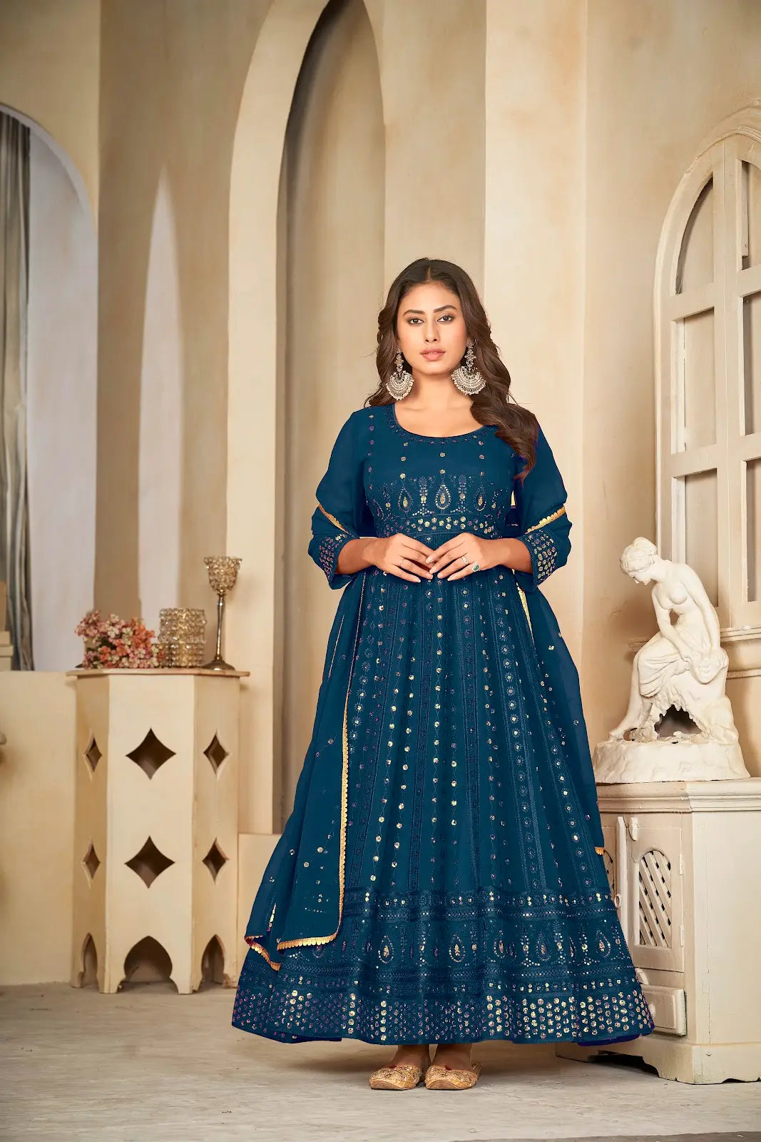 Heavy Work Wedding Anarkali Suit for Women