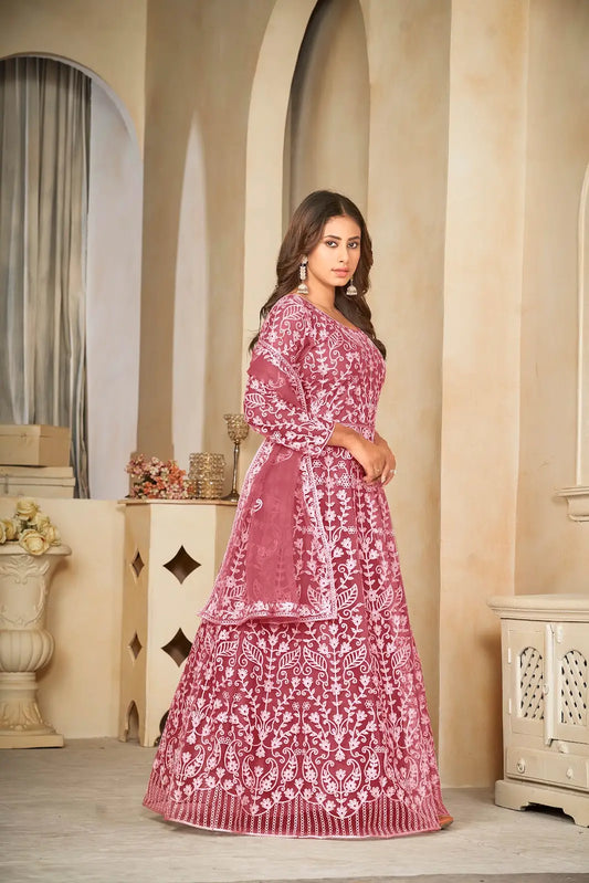 Gorgeous Party Wear Anarkali Suit with Designer Pattern
