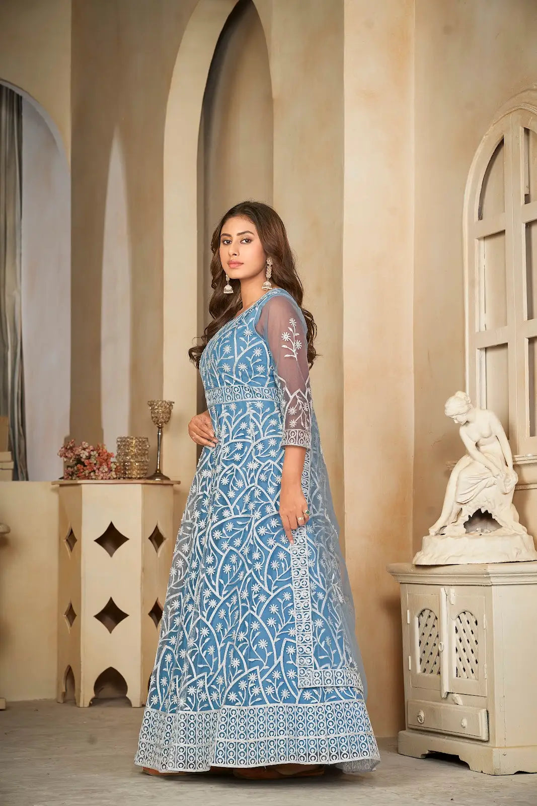 Beautiful Wedding Wear Anarkali Suit with Dupatta