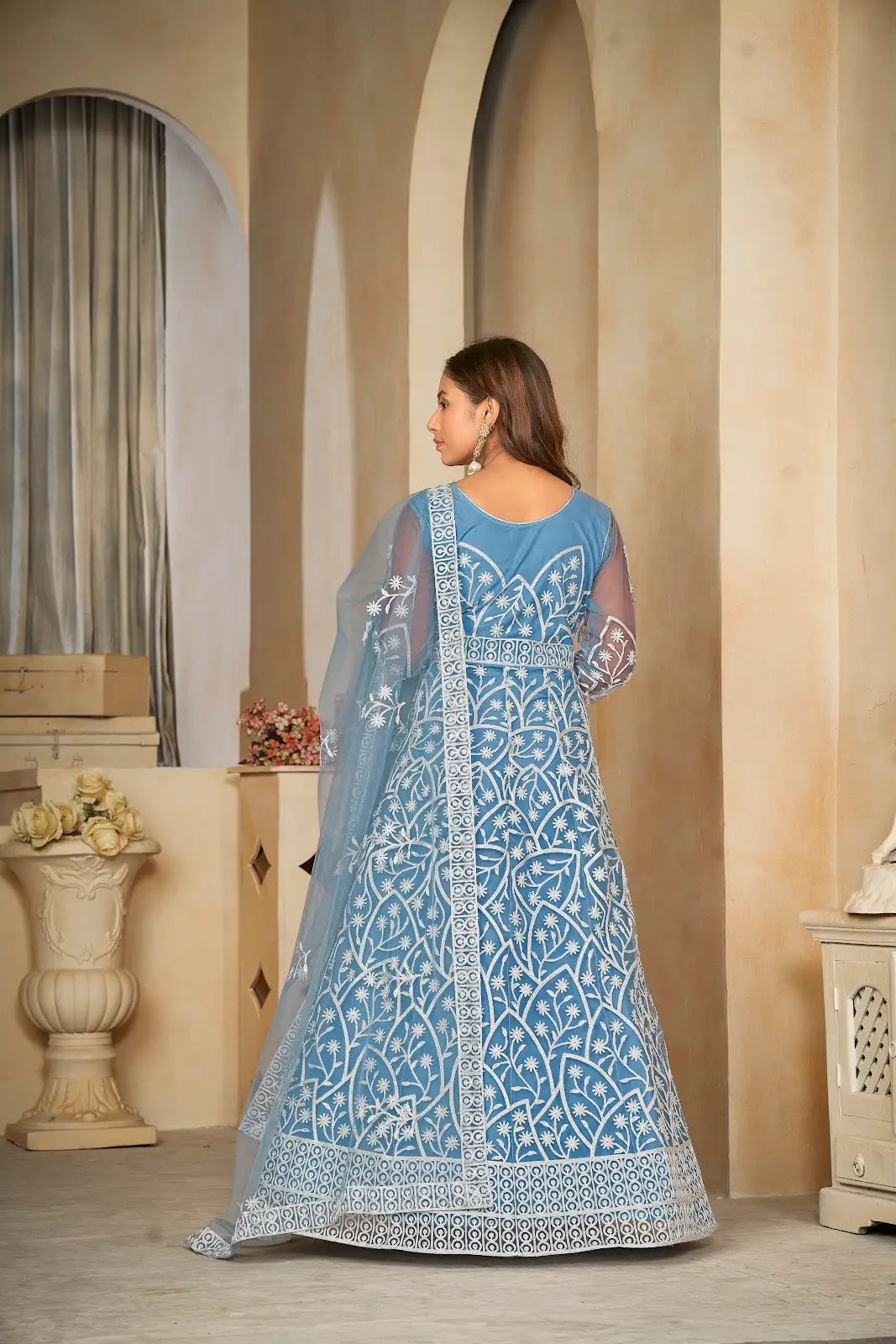 Beautiful Wedding Wear Anarkali Suit with Dupatta