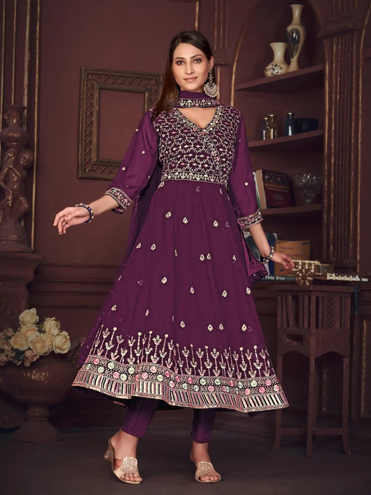 Classic Ethnic Anarkali Suit with Rich Finish