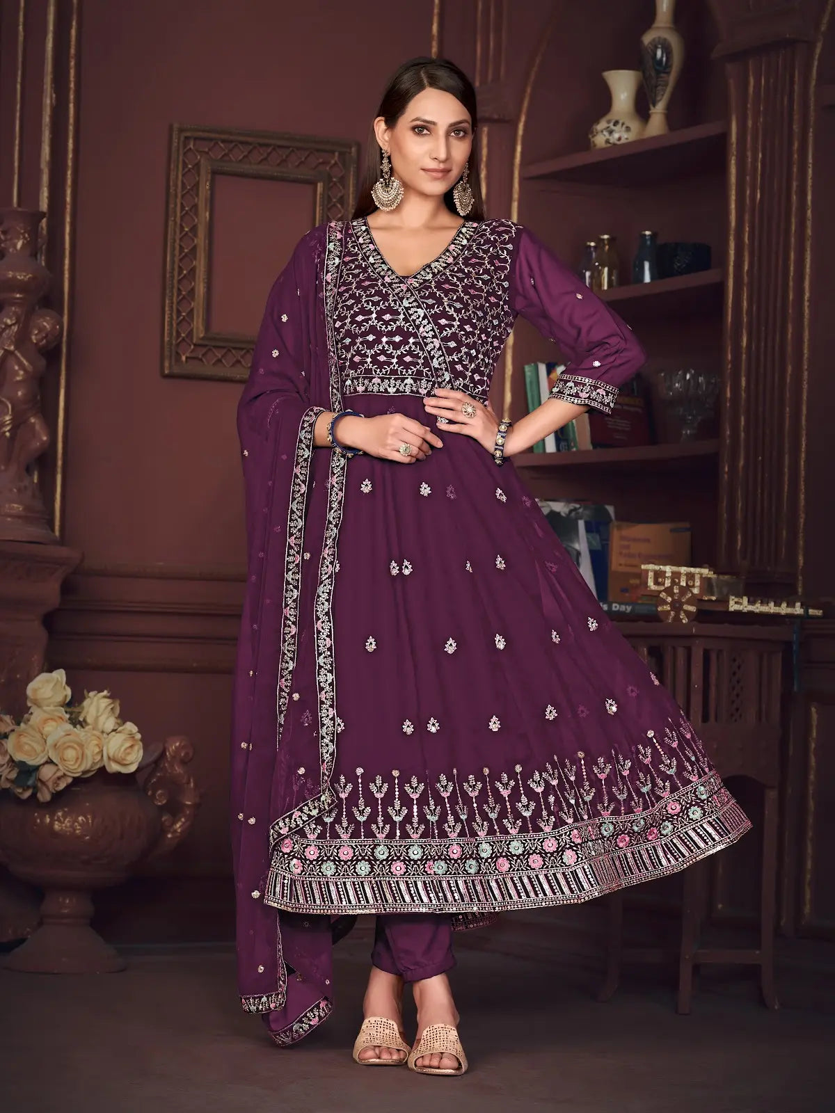 Classic Ethnic Anarkali Suit with Rich Finish