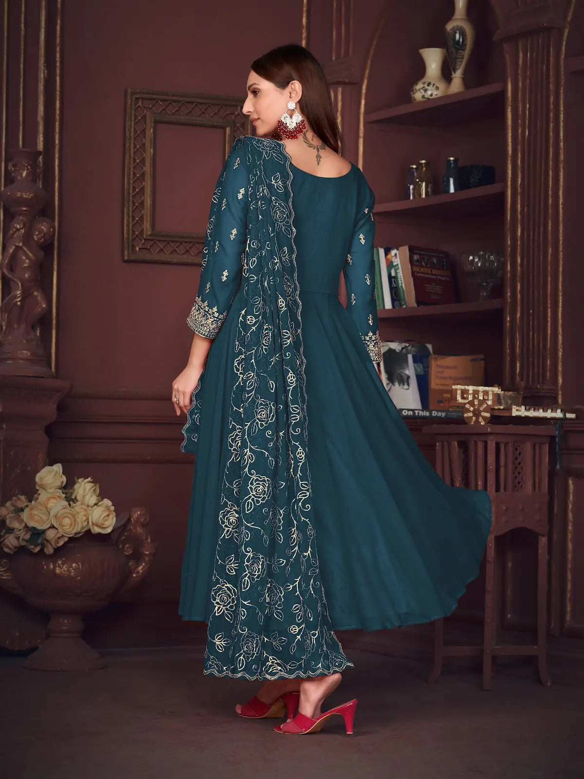 Stunning Festive Wear Anarkali Suit with Designer Finish