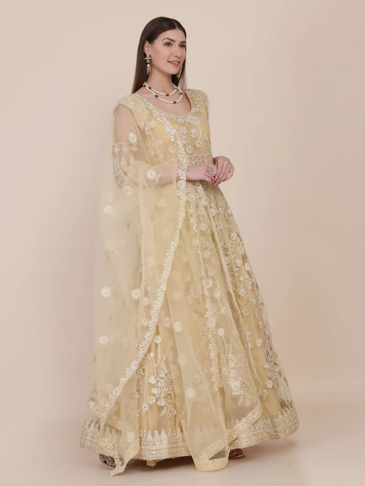 Traditional Indian Anarkali Suit with Elegant Look