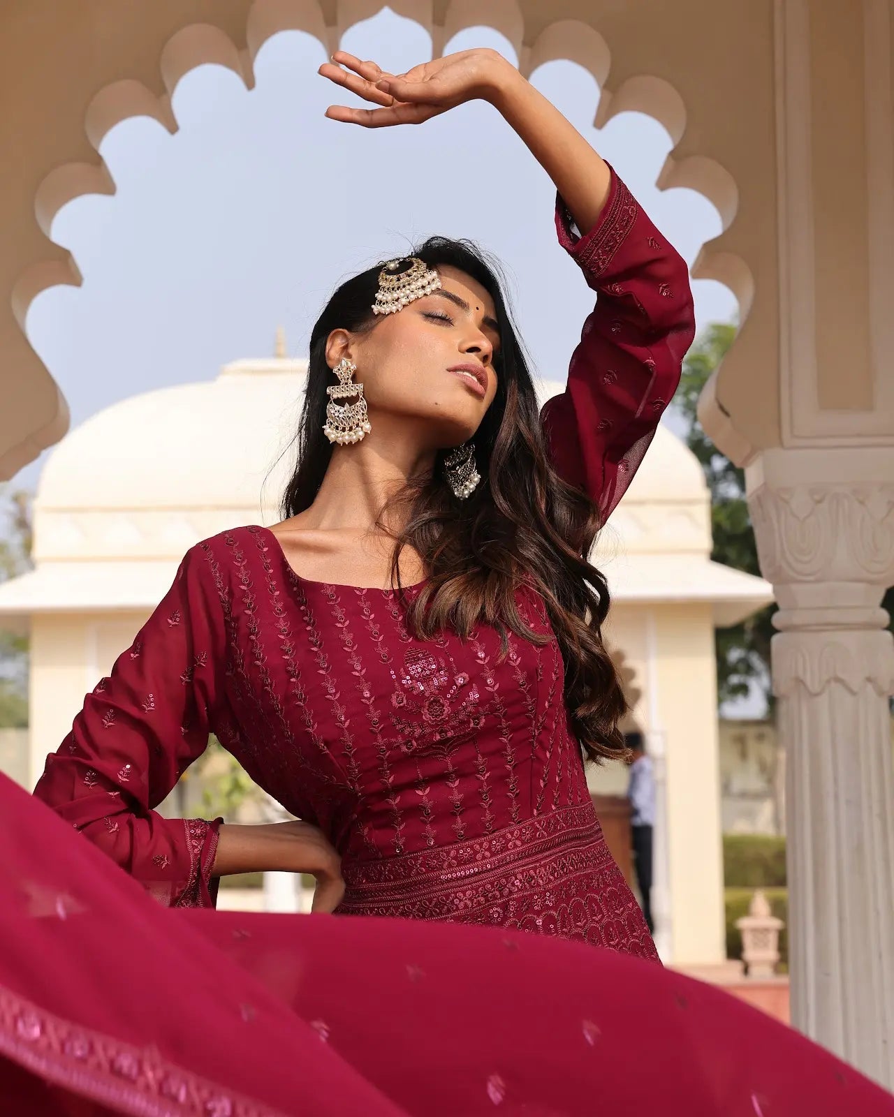 Stylish Party Wear Anarkali Suit with Elegant Finish
