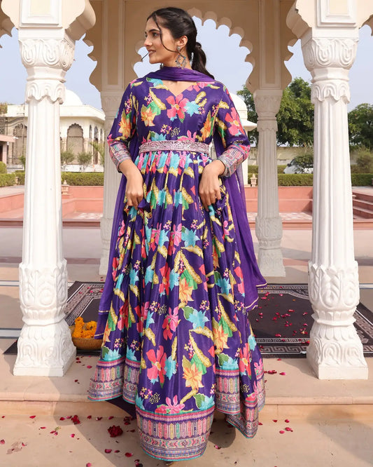 Beautiful Designer Anarkali Suit with Heavy Embroidery