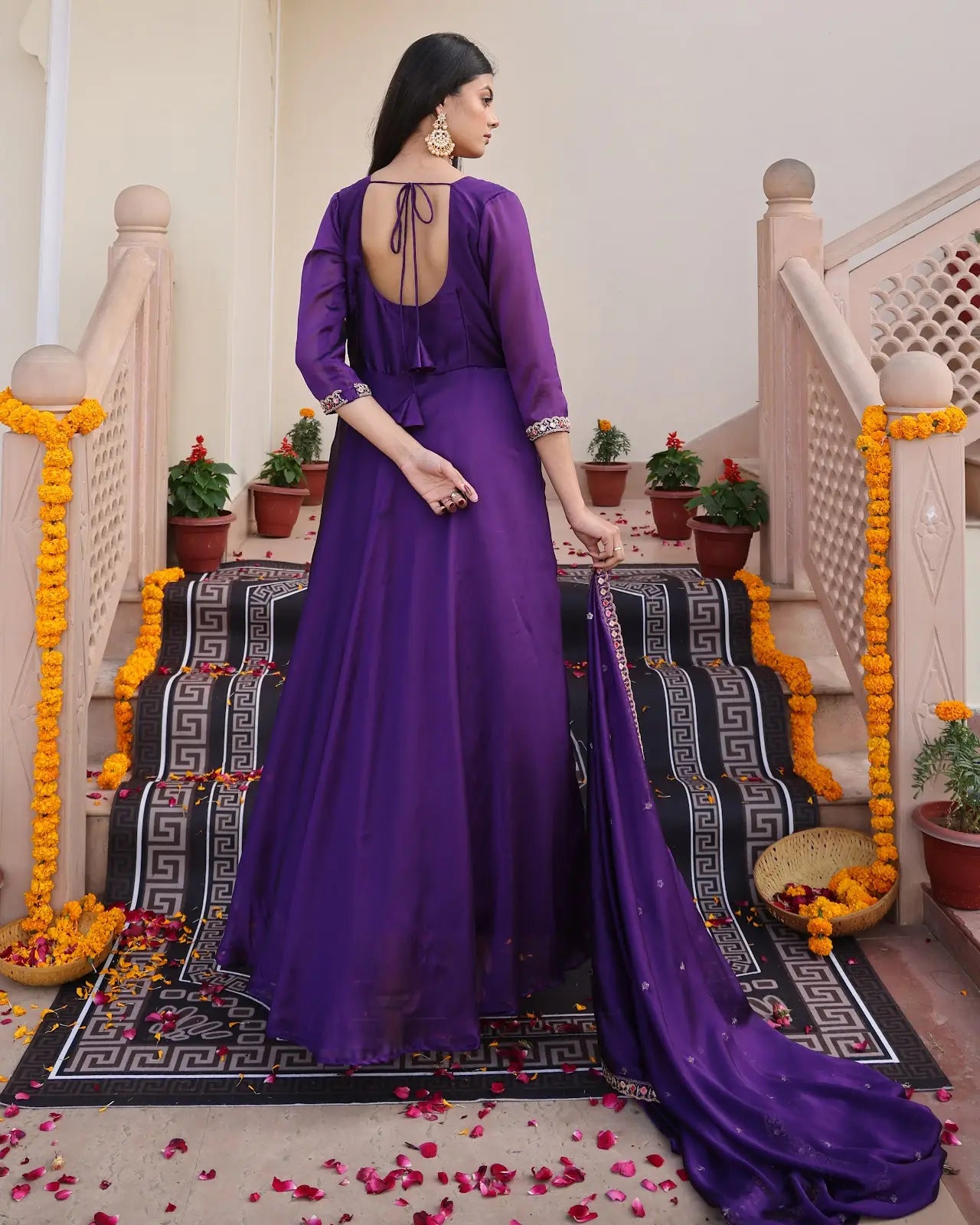 Royal Ethnic Anarkali Suit with Heavy Designer Work