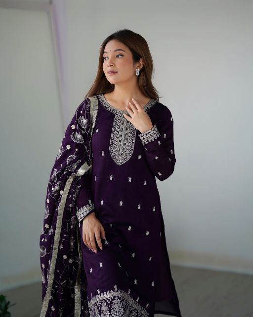 karva chauth outfit ideas Karwa Chauth Dresses and Outfits Karwa Chauth Special Dress Ideas for Women Karwa Chauth dress for ladies Women Embroidered Maroon Kurta and Pant with Dupatta At Fashion good quality dresses for women