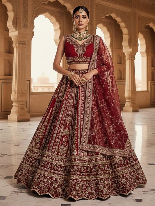 Premium Festive Embroidered Lehenga