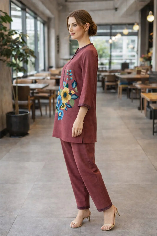 Cord Set CO-011 Maroon