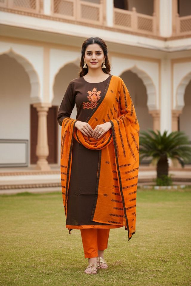 Beautiful Formal Looks Ethnic Embroidered Suit