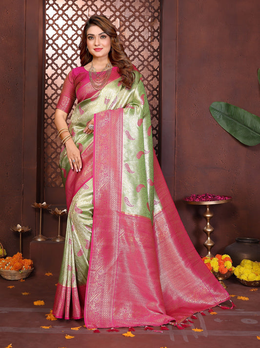 Banarasi Tissue Silk Saree Aneri