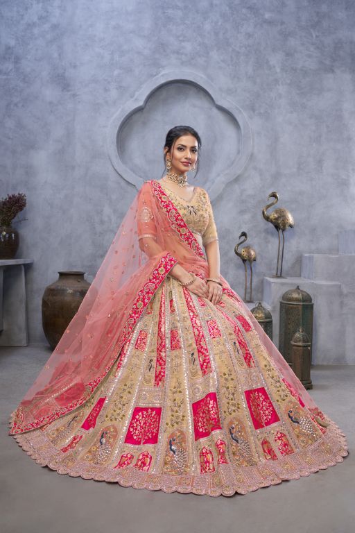 Radiant Magenta (Rani) Bridal Silk Lehenga