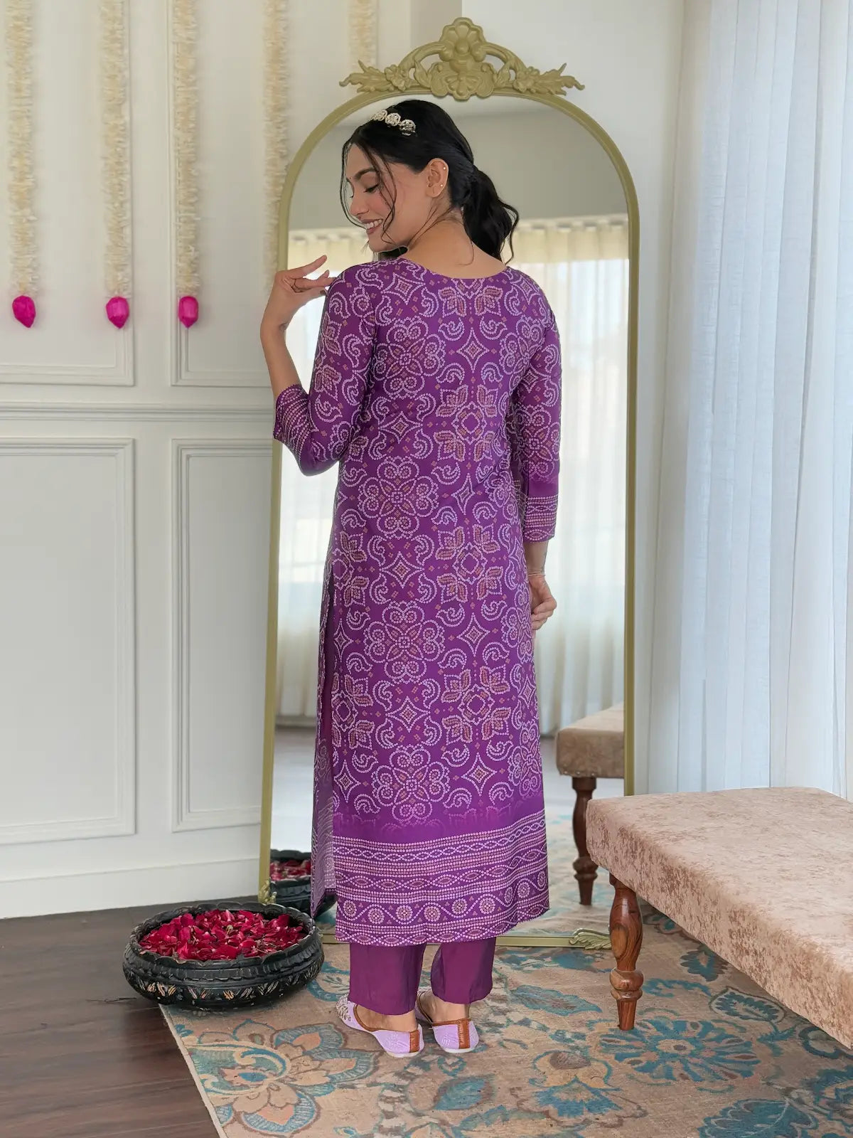 Women's Beautiful Franch Crepe Fabric Embroidery Work Straight Kurta Pant and Dupatta Set