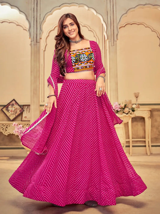 Festive Special Lehenga with Mirror Work Designer Choli