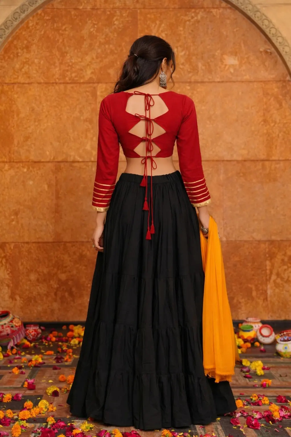 Traditional Navratri Lehenga Choli Set for Garba & Dandiya