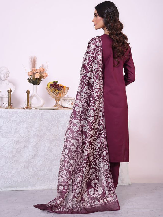 Wine Color Poly Silk Fabric Smart Ethnic Partywear Kurta Set