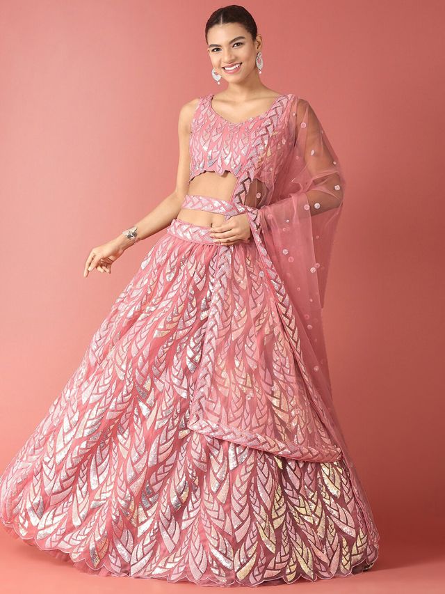 Designer Floral Wedding Lehenga