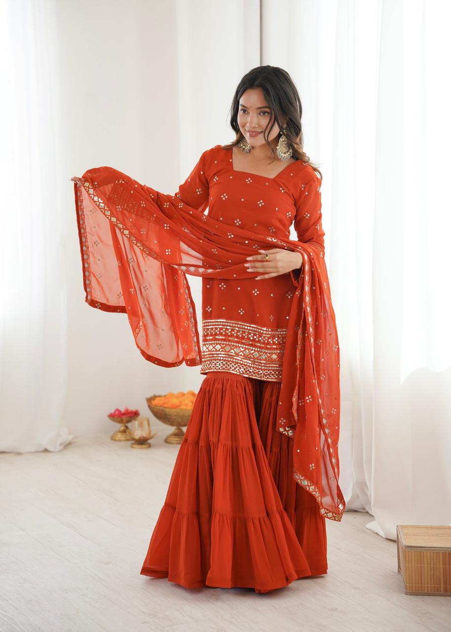 Trending sharara suit Latest sharara design New fashion ethnic wear