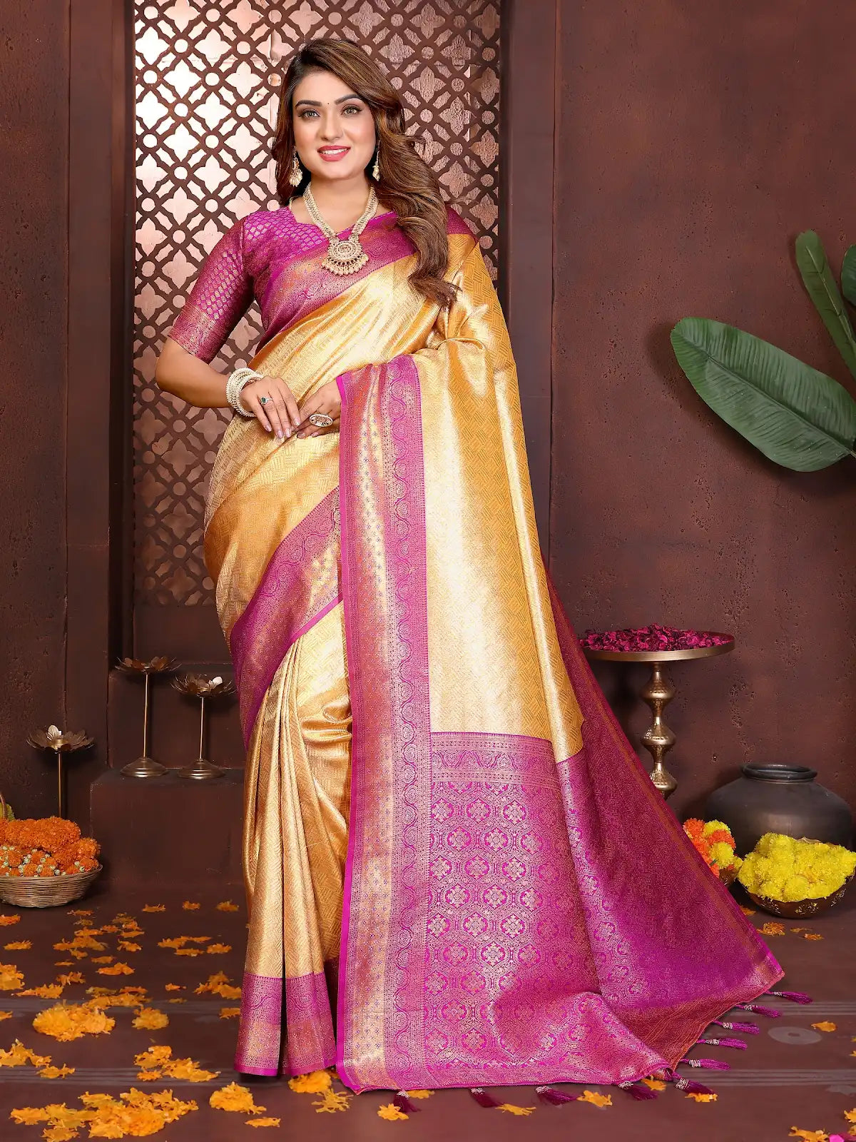 Banarasi Tissue Silk Saree Nilima