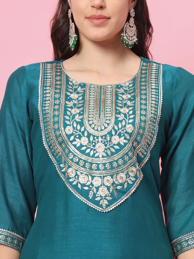 Rama Color Silk Blend Ethnic Fancy Partywear Suit With Classy Looks
