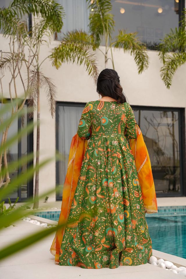 Festive gown collection with dupatta