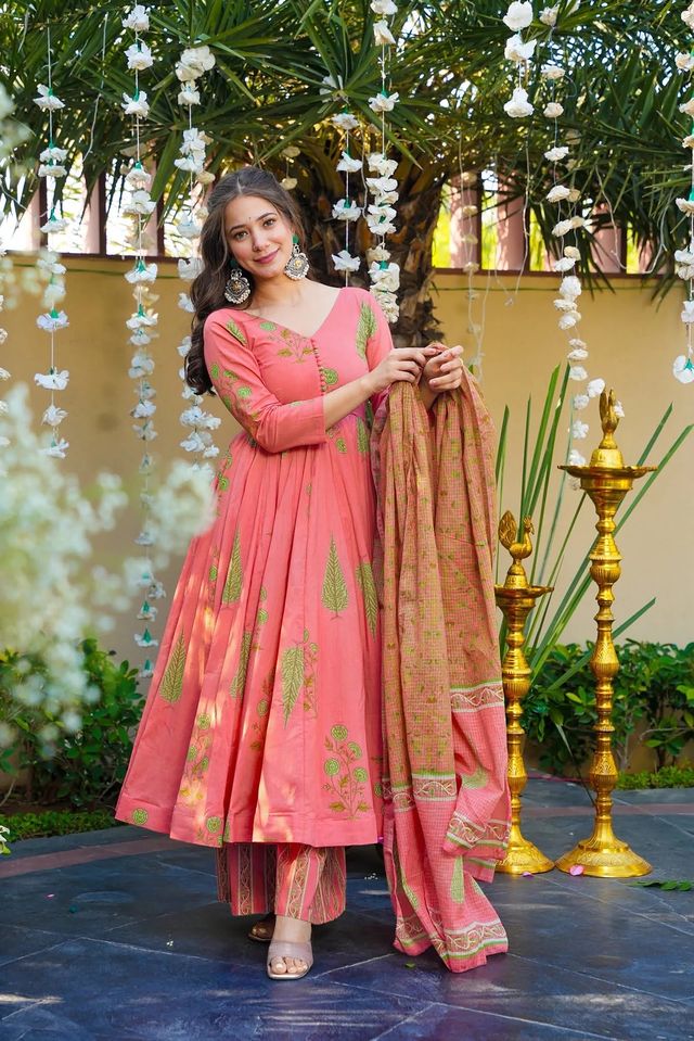 Designer Anarkali Suit with Dupatta Festive Wear Collection