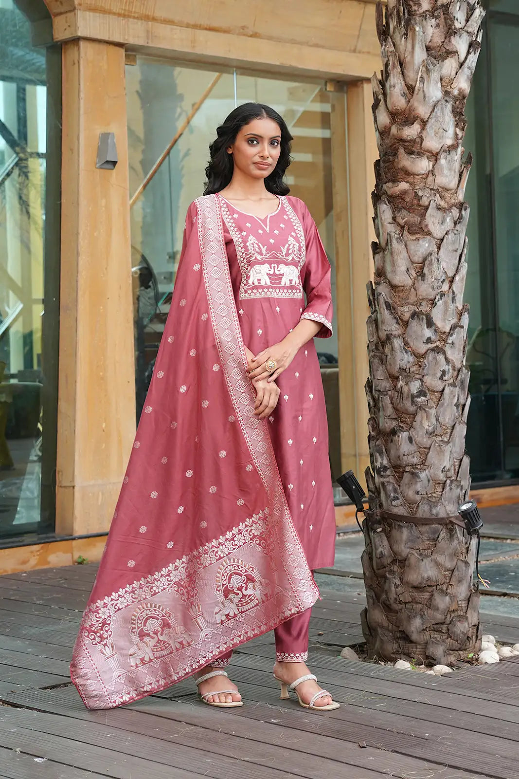 Rayon Designer Kurti Stylish Look