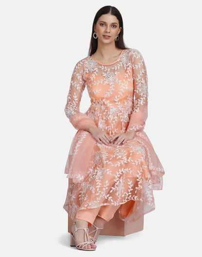 Stylish Ethnic Anarkali Suit with Fancy Dupatta Set