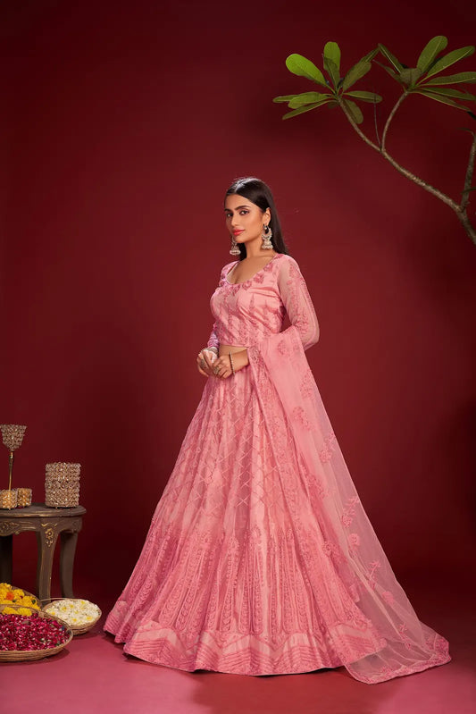 Royal Wedding Anarkali Suit with Intricate Detailing
