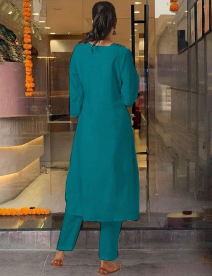 Rama Color Designer Embroidered Ethnic Partywear Suit
