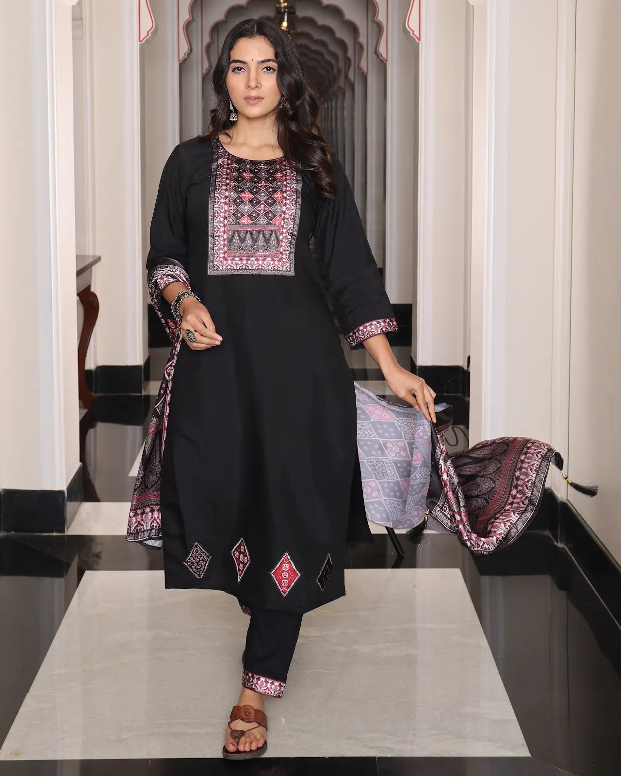 Dark Purple Designer Kurti Party Wear Collection