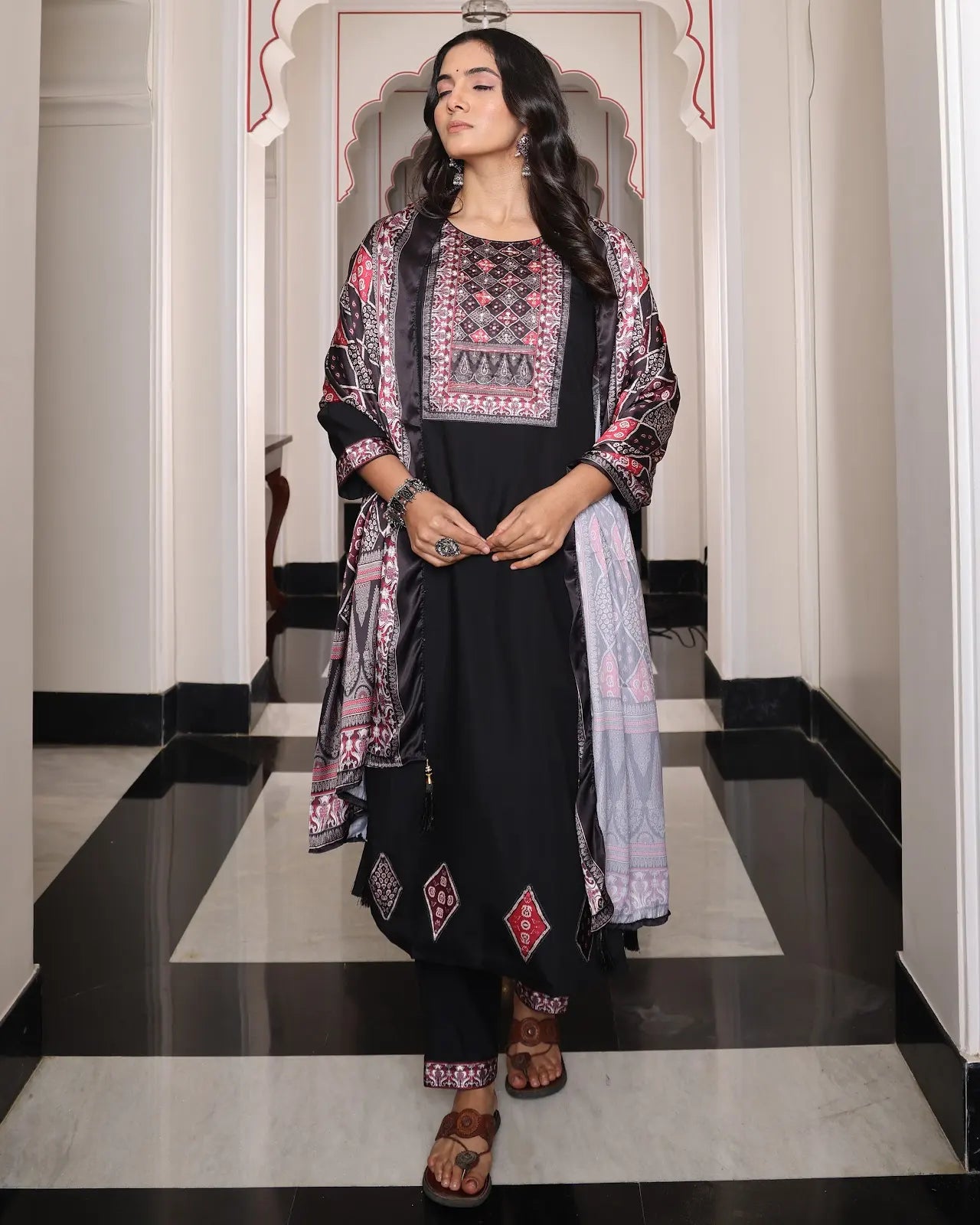 Dark Purple Designer Kurti Party Wear Collection