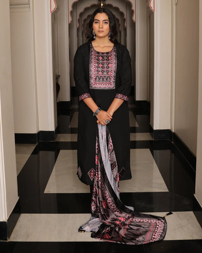 Dark Purple Designer Kurti Party Wear Collection