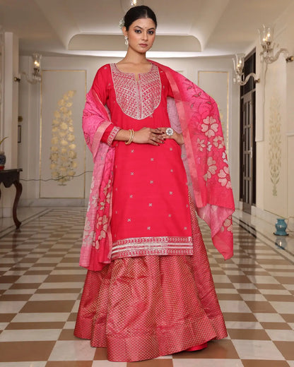 Purple Anarkali Kurti Festive Look