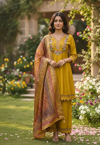 Black Embroidered Kurti Party Wear