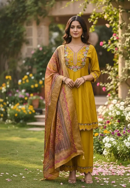 Black Embroidered Kurti Party Wear