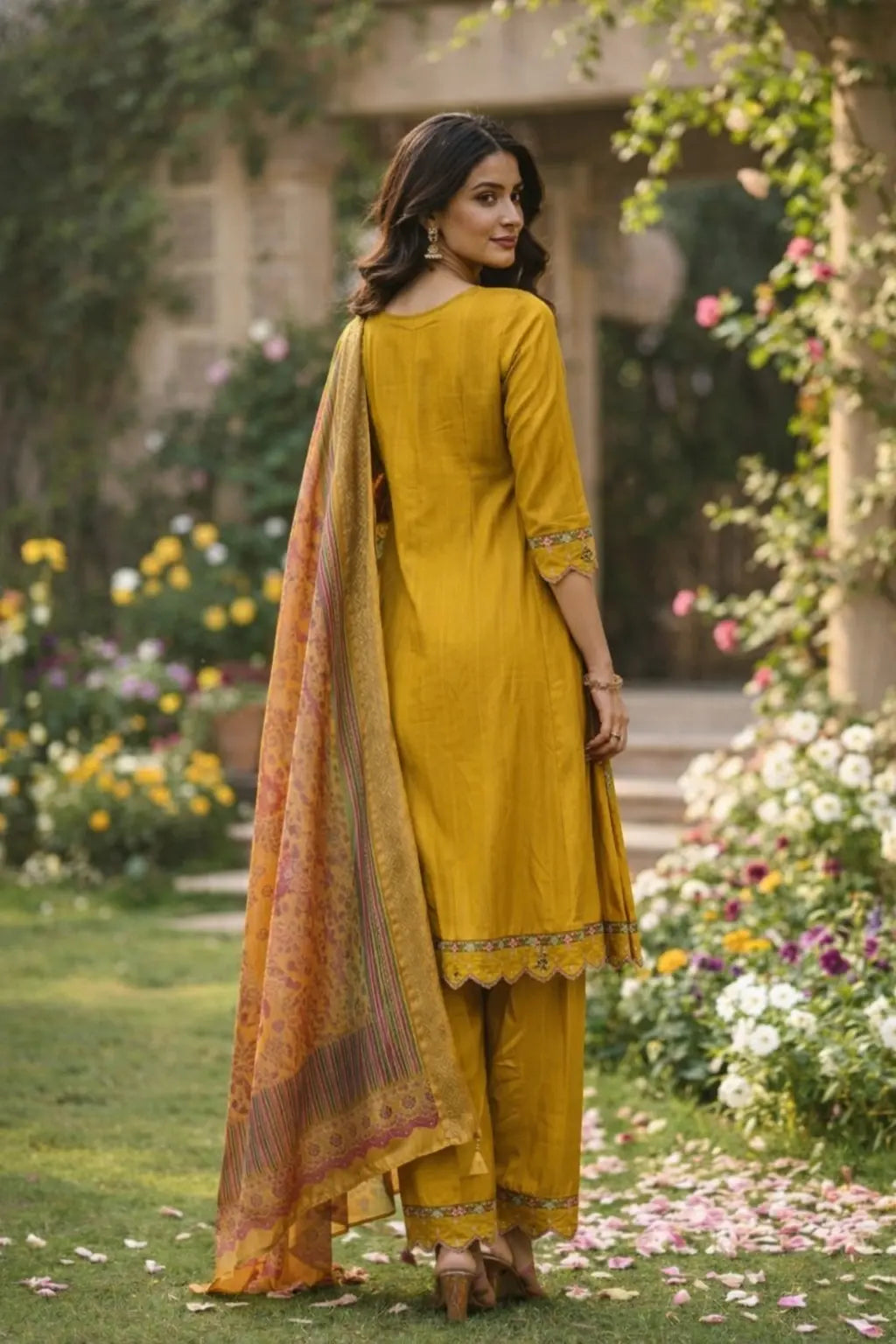 Black Embroidered Kurti Party Wear