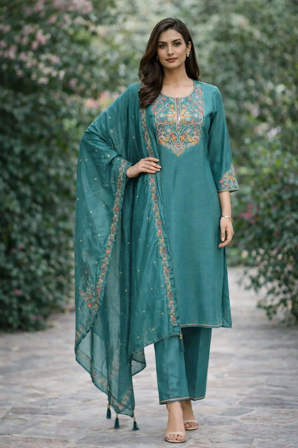 Office Wear Straight Kurti Elegant Style