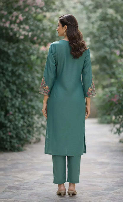 Office Wear Straight Kurti Elegant Style