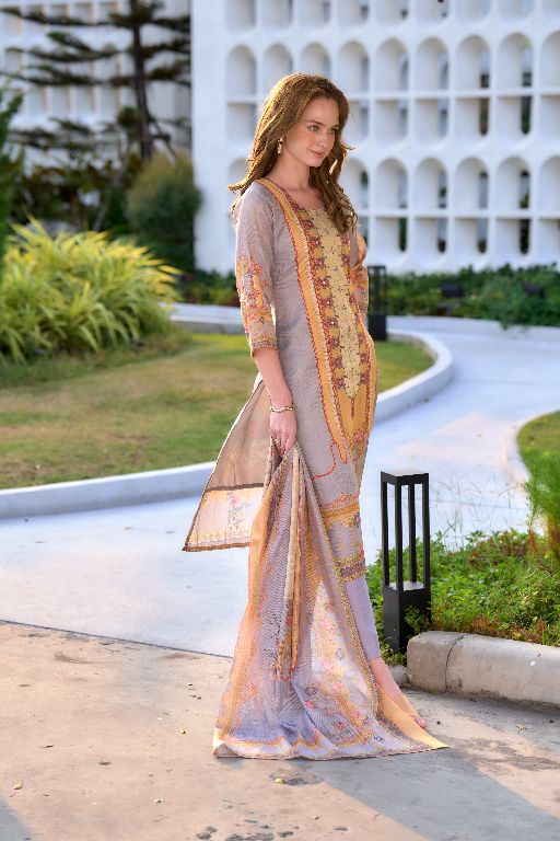 Women's Gorgeous Vatican Embroidery Straight Kurta with Pant And Dupatta Set RY