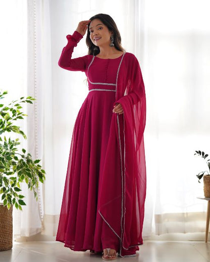 durge Anarkali Gown , 3 pc anarkali gowan with duppata set
