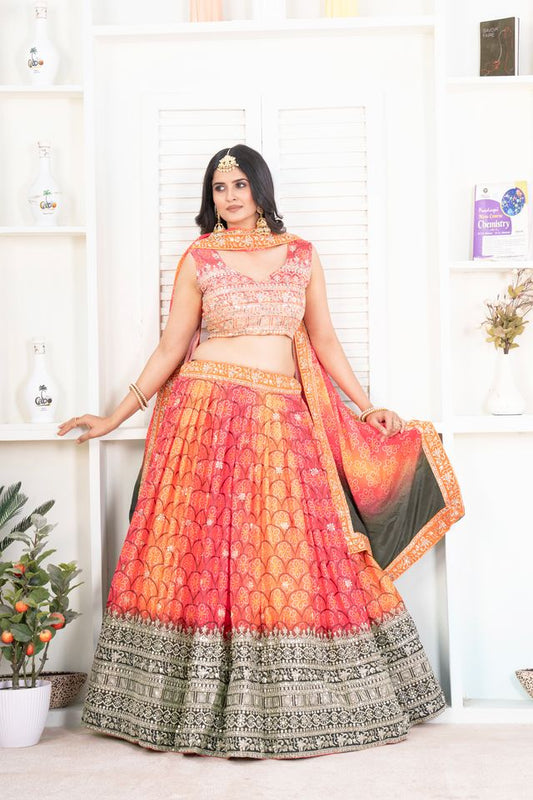 Handcrafted Floral Lehenga Choli