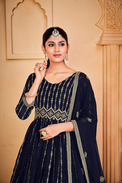 Beautiful Ethnic Anarkali Suit with Sequence Work