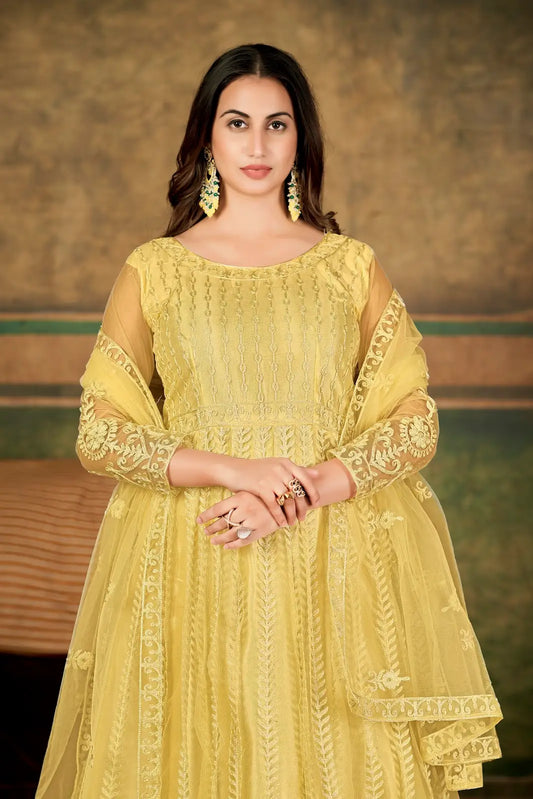 Elegant Party Wear Anarkali Suit with Fancy Look